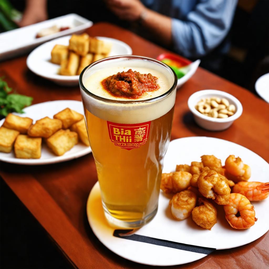 Bia hơi tươi ngon và các món nhắm đặc trưng tại Bia Thư Hằng Ngô Thì Nhậm